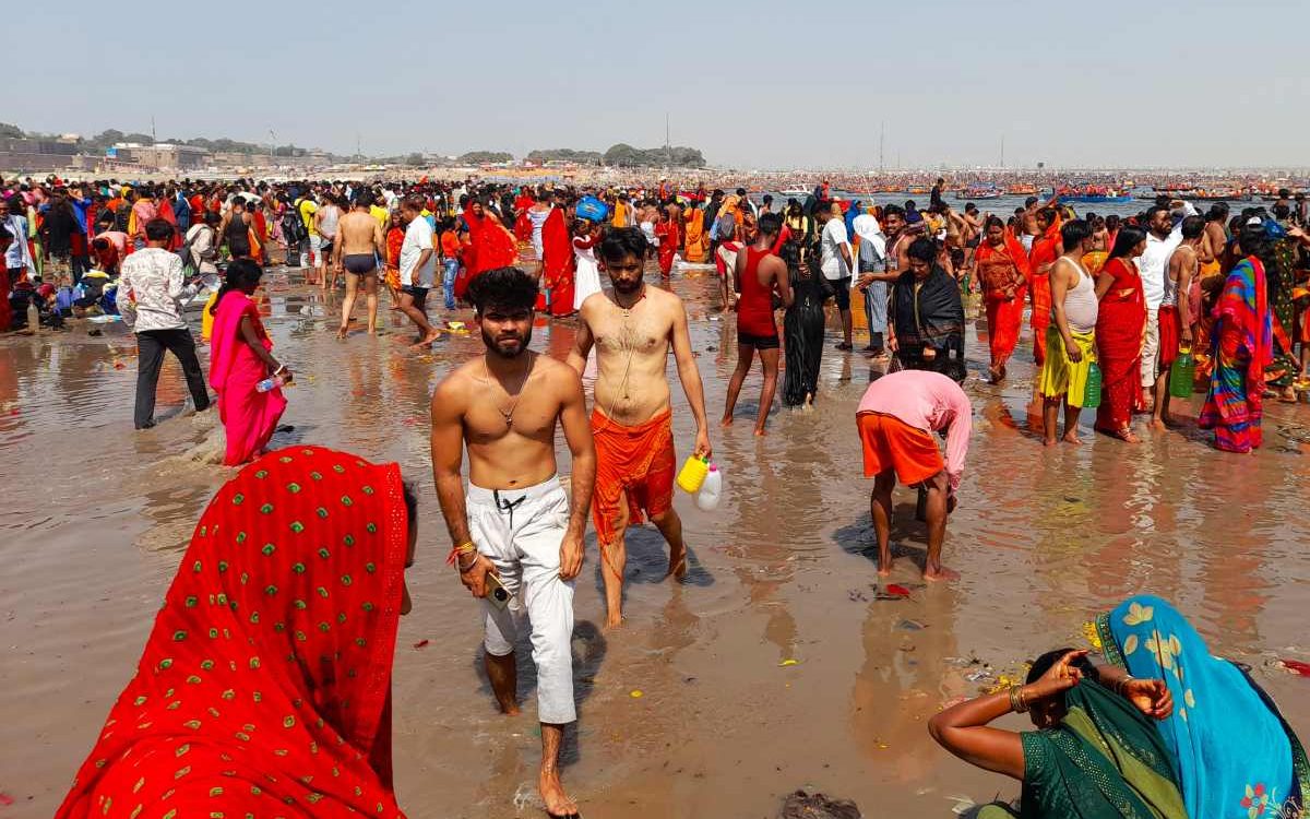Baden zur Kumbh Mela