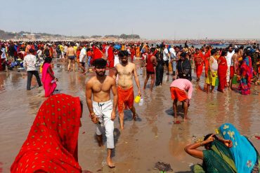 Baden zur Kumbh Mela