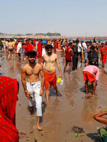 Baden zur Kumbh Mela